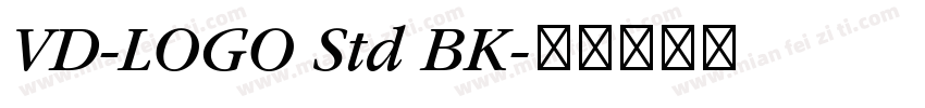 VD-LOGO Std BK字体转换